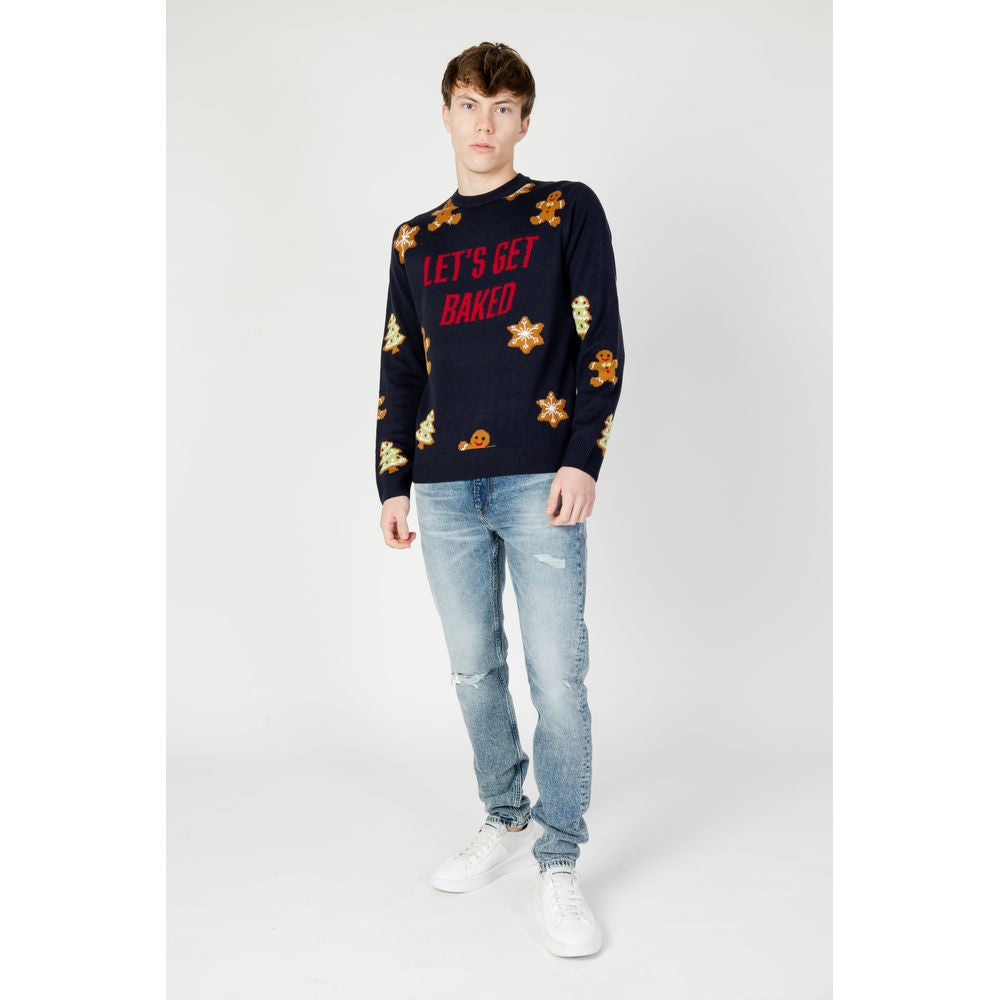 Only & Sons Blue Marabou Sweater Only & Sons