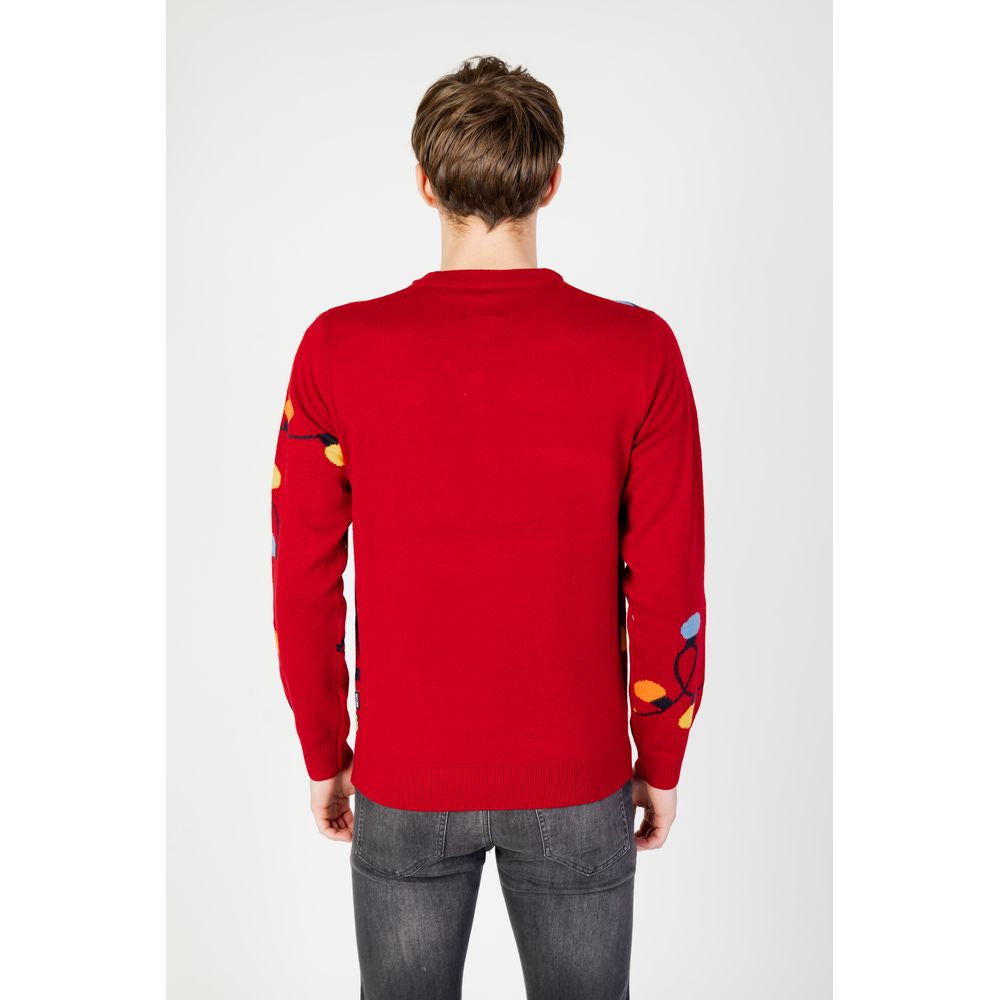 Only & Sons Red Marabou Sweater Only & Sons