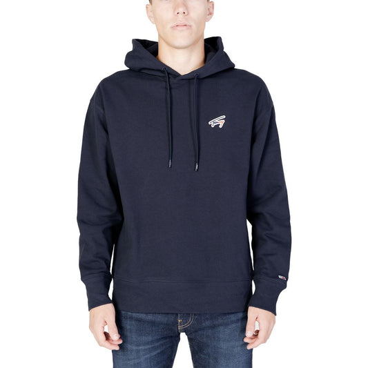 Tommy Hilfiger Jeans Blue Cotton Hoody Tommy Hilfiger Jeans