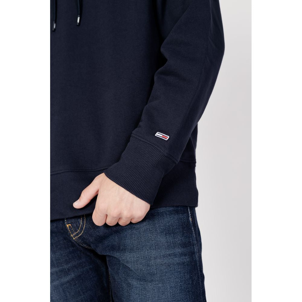 Tommy Hilfiger Jeans Blue Cotton Hoody Tommy Hilfiger Jeans