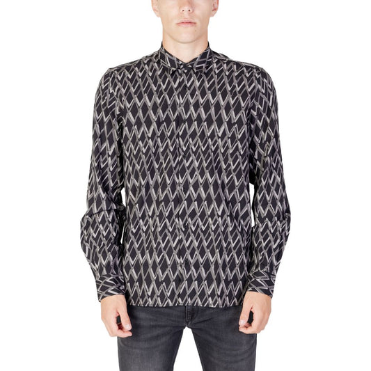 Antony Morato Black Cotton Shirt Antony Morato
