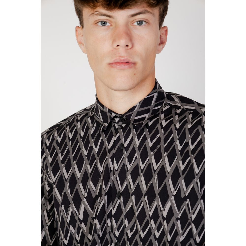 Antony Morato Black Cotton Shirt Antony Morato