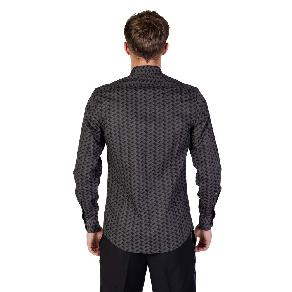 Antony Morato Gray Cotton Shirt Antony Morato