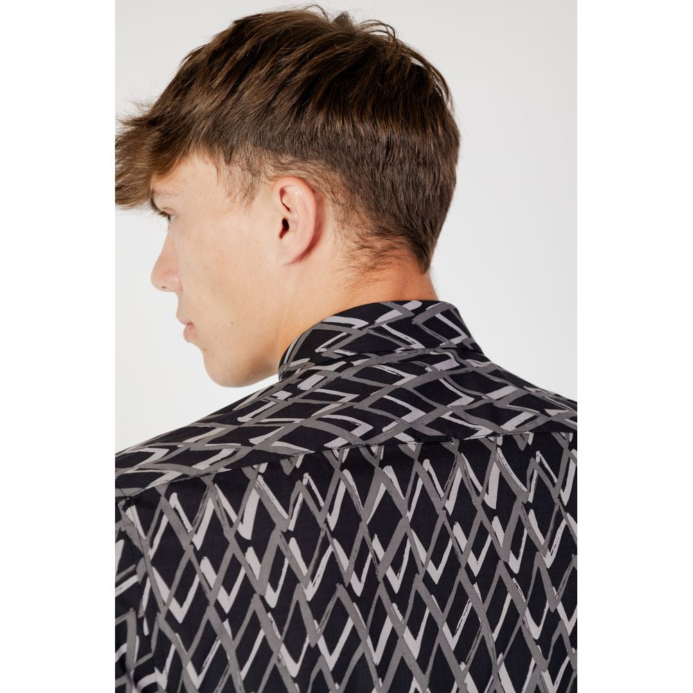 Antony Morato Black Cotton Shirt Antony Morato