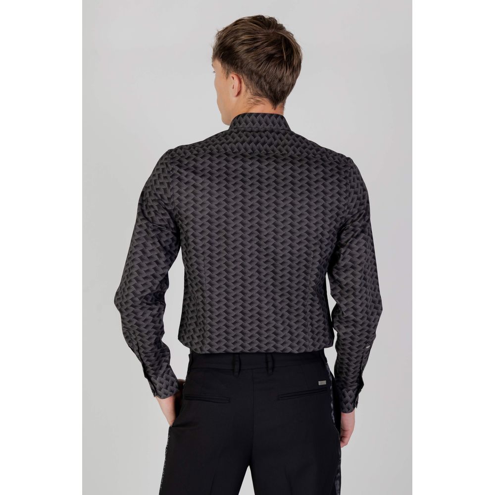 Antony Morato Gray Cotton Shirt Antony Morato