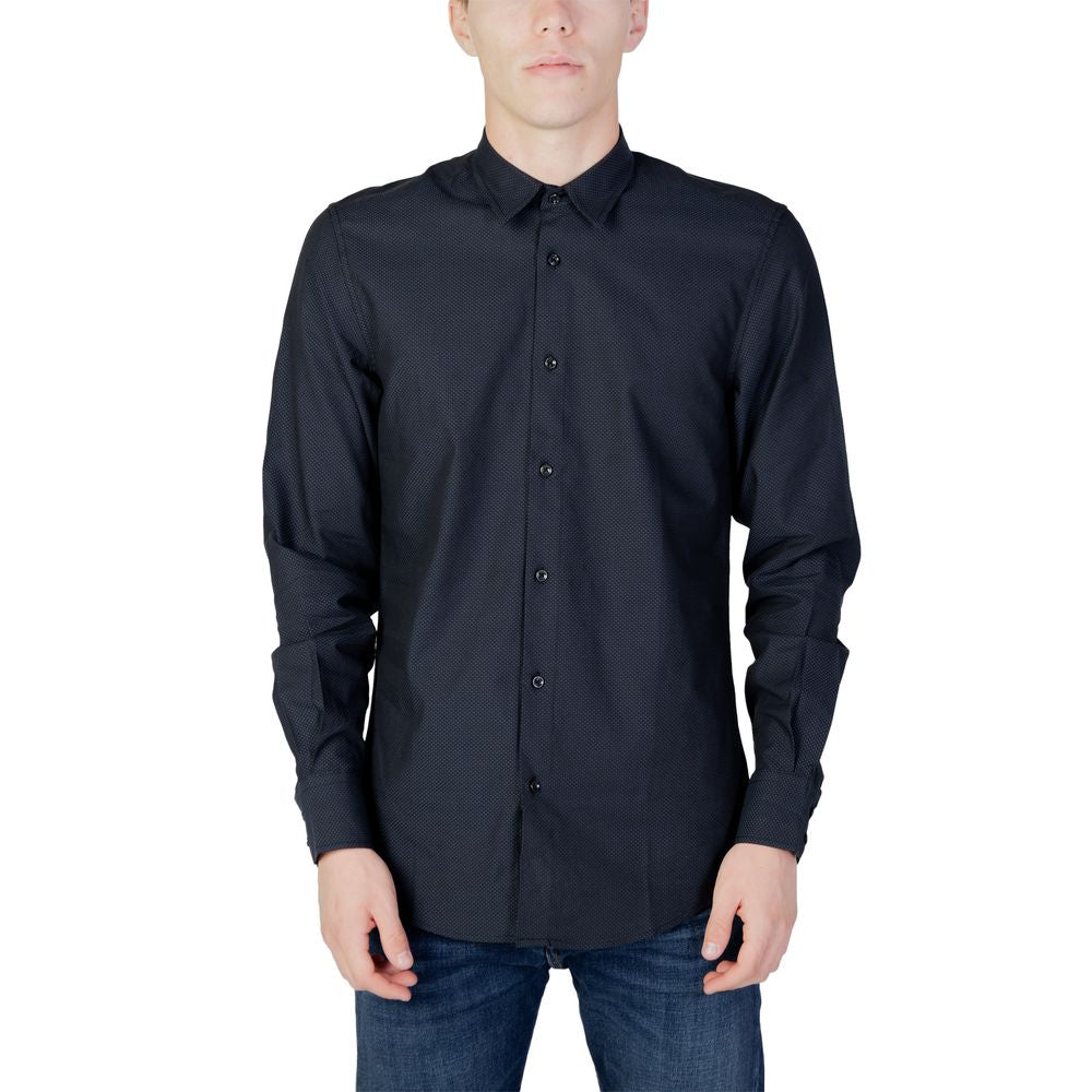 Antony Morato Blue Cotton Shirt Antony Morato