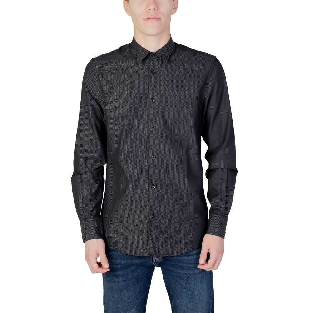 Antony Morato Gray Cotton Shirt Antony Morato