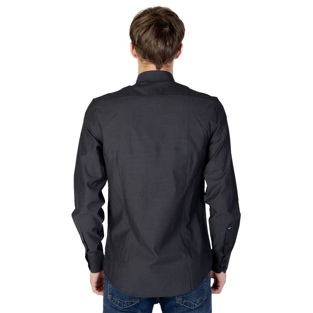 Antony Morato Gray Cotton Shirt Antony Morato