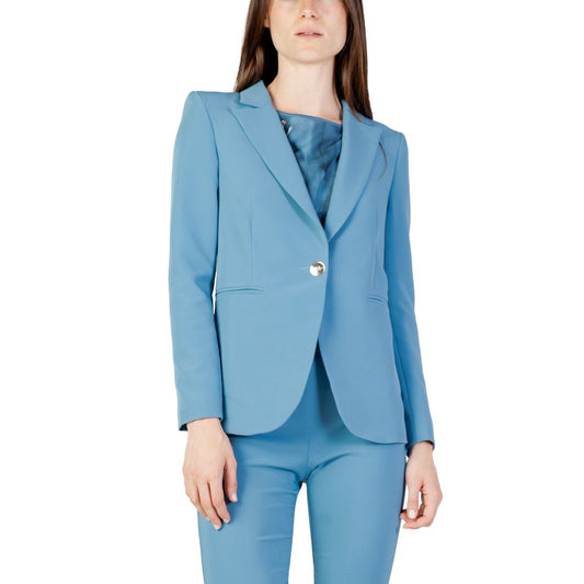 Rinascimento Turquoise Polyester Blazer Rinascimento