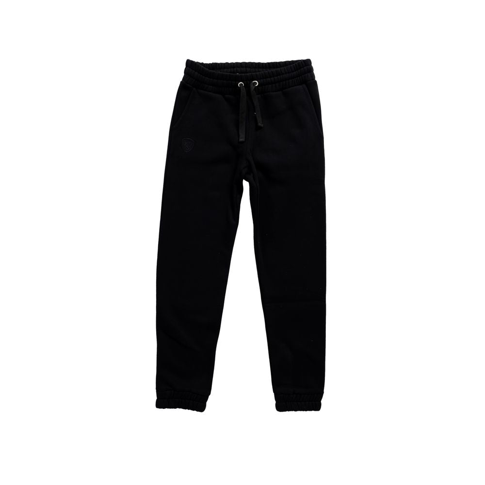 Blauer Black Cotton Joggers Workout Pants Blauer