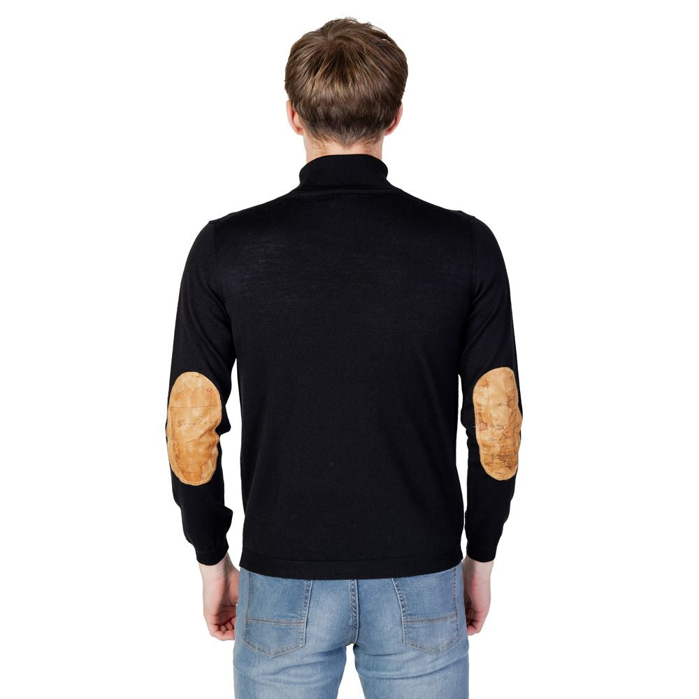 Alviero Martini Prima Classe Black Viscose Turtleneck Alviero Martini Prima Classe