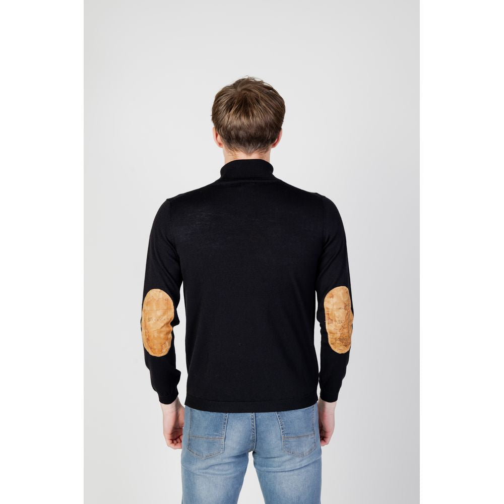 Alviero Martini Prima Classe Black Viscose Turtleneck Alviero Martini Prima Classe