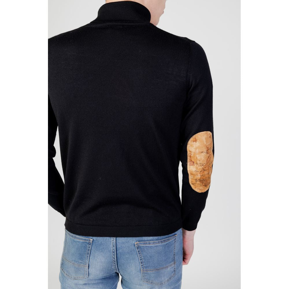 Alviero Martini Prima Classe Black Viscose Turtleneck Alviero Martini Prima Classe