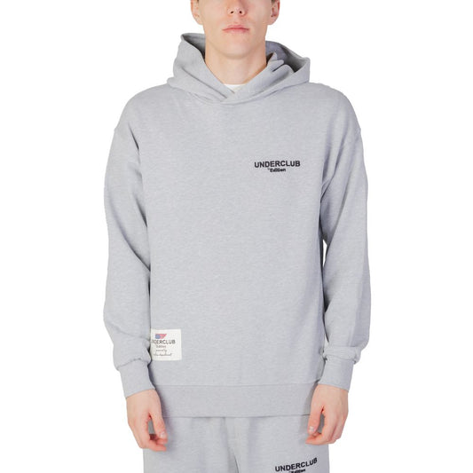 Underclub Gray Cotton Hoody Underclub