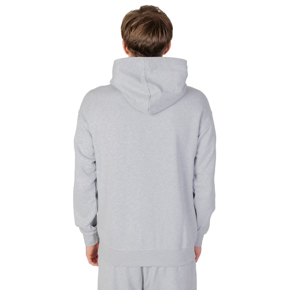 Underclub Gray Cotton Hoody Underclub