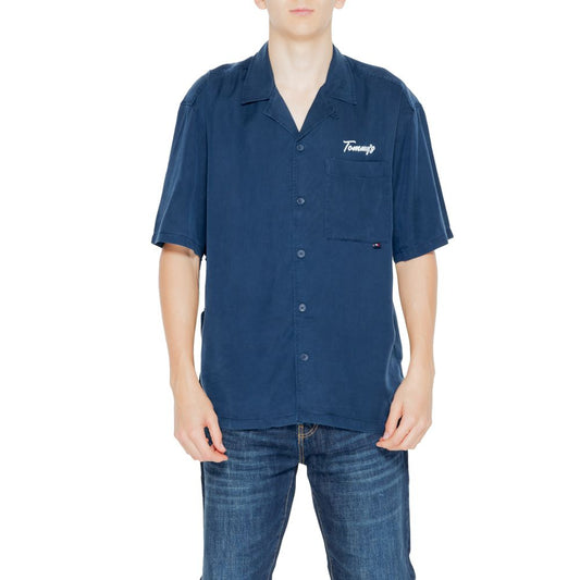 Tommy Hilfiger Jeans Blue Lyocell Shortsleeve Tommy Hilfiger Jeans