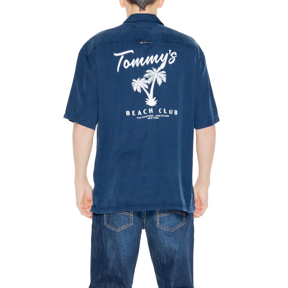 Tommy Hilfiger Jeans Blue Lyocell Shortsleeve Tommy Hilfiger Jeans
