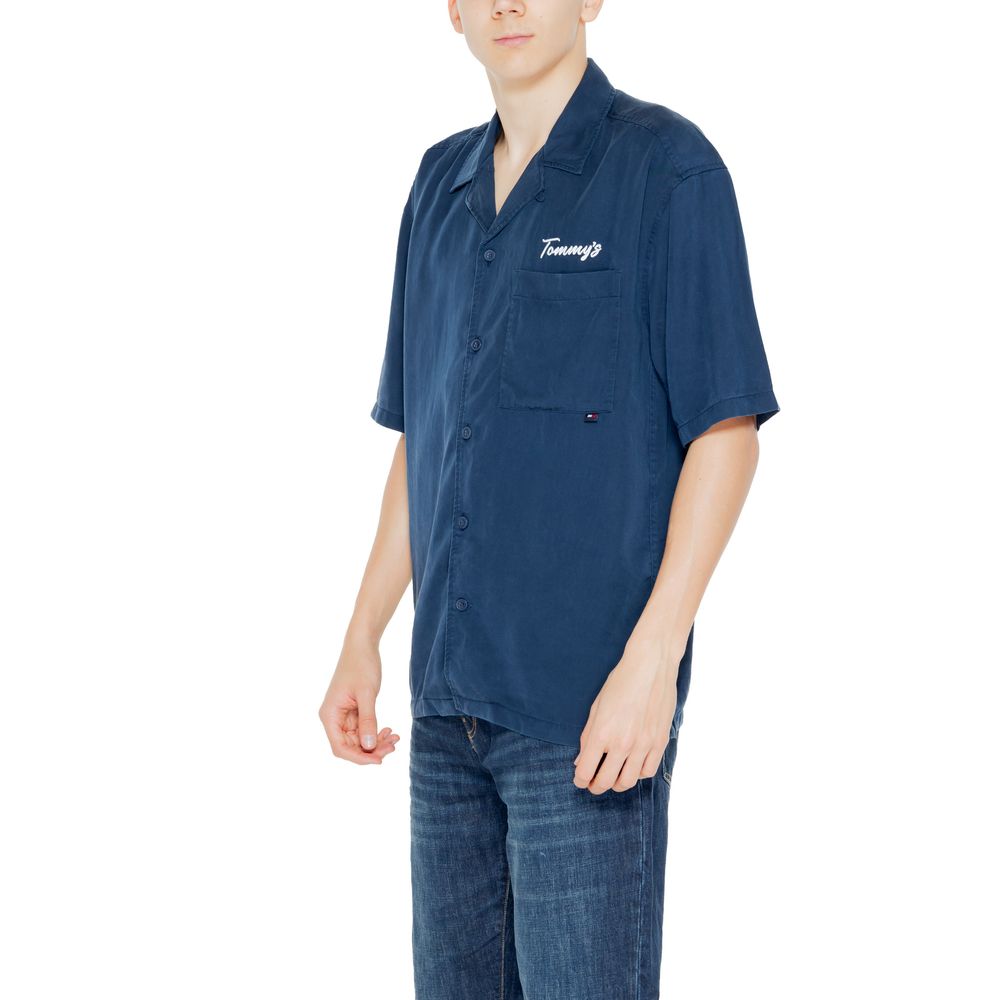 Tommy Hilfiger Jeans Blue Lyocell Shortsleeve Tommy Hilfiger Jeans