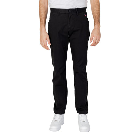 Tommy Hilfiger Jeans Black Organic Cotton Pant Tommy Hilfiger Jeans