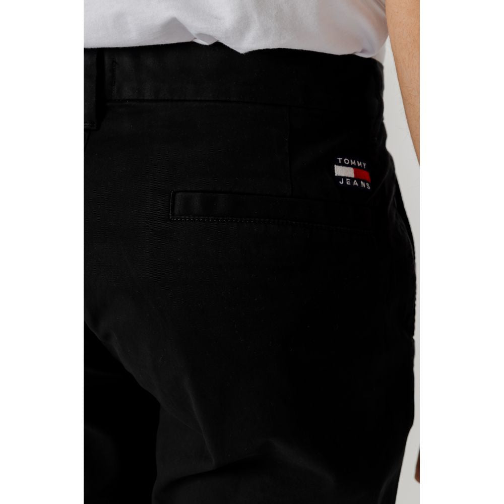 Tommy Hilfiger Jeans Black Organic Cotton Pant Tommy Hilfiger Jeans