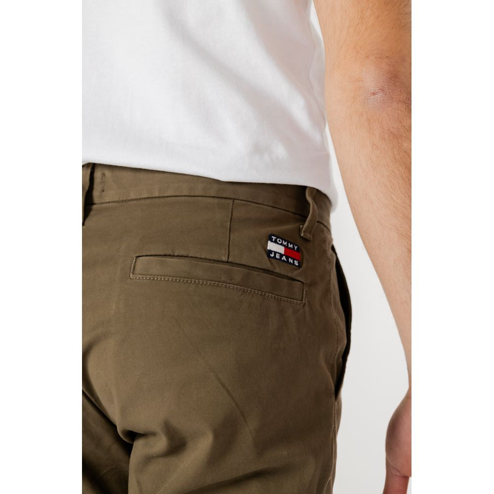 Tommy Hilfiger Jeans Green Organic Cotton Pant Tommy Hilfiger Jeans