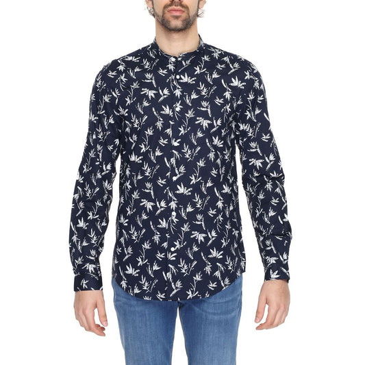 Antony Morato Blue Cotton Shirt Antony Morato