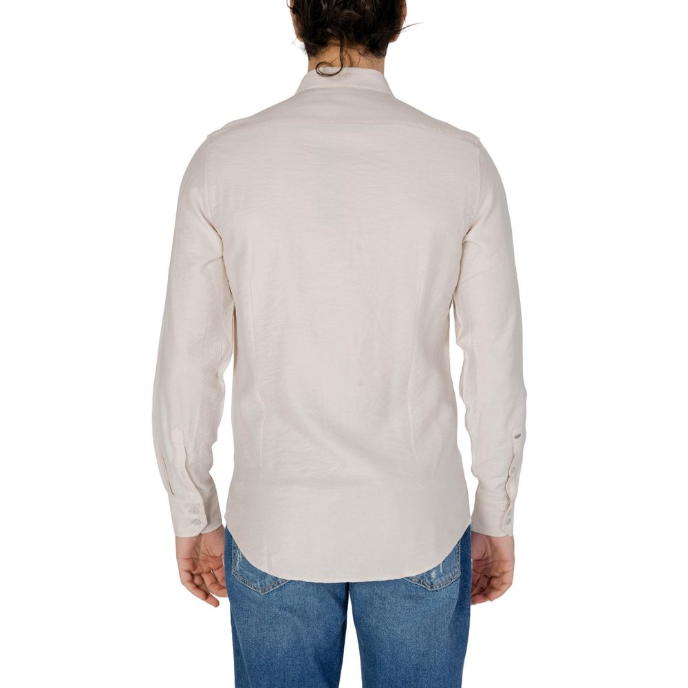 Antony Morato Beige Viscose Shirt Antony Morato