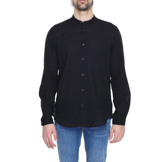 Antony Morato Black Cotton Shirt Antony Morato