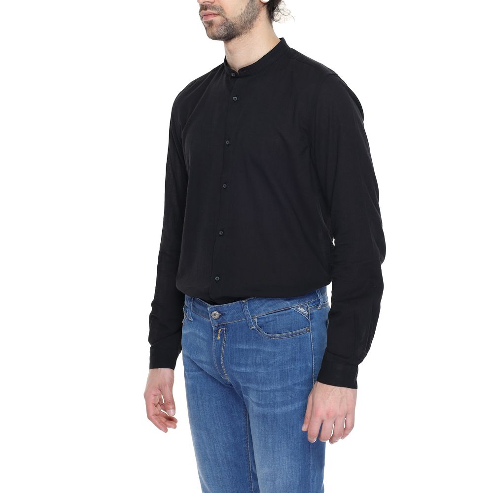 Antony Morato Black Cotton Shirt Antony Morato