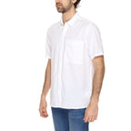 Antony Morato White Linen Shortsleeve Shirt