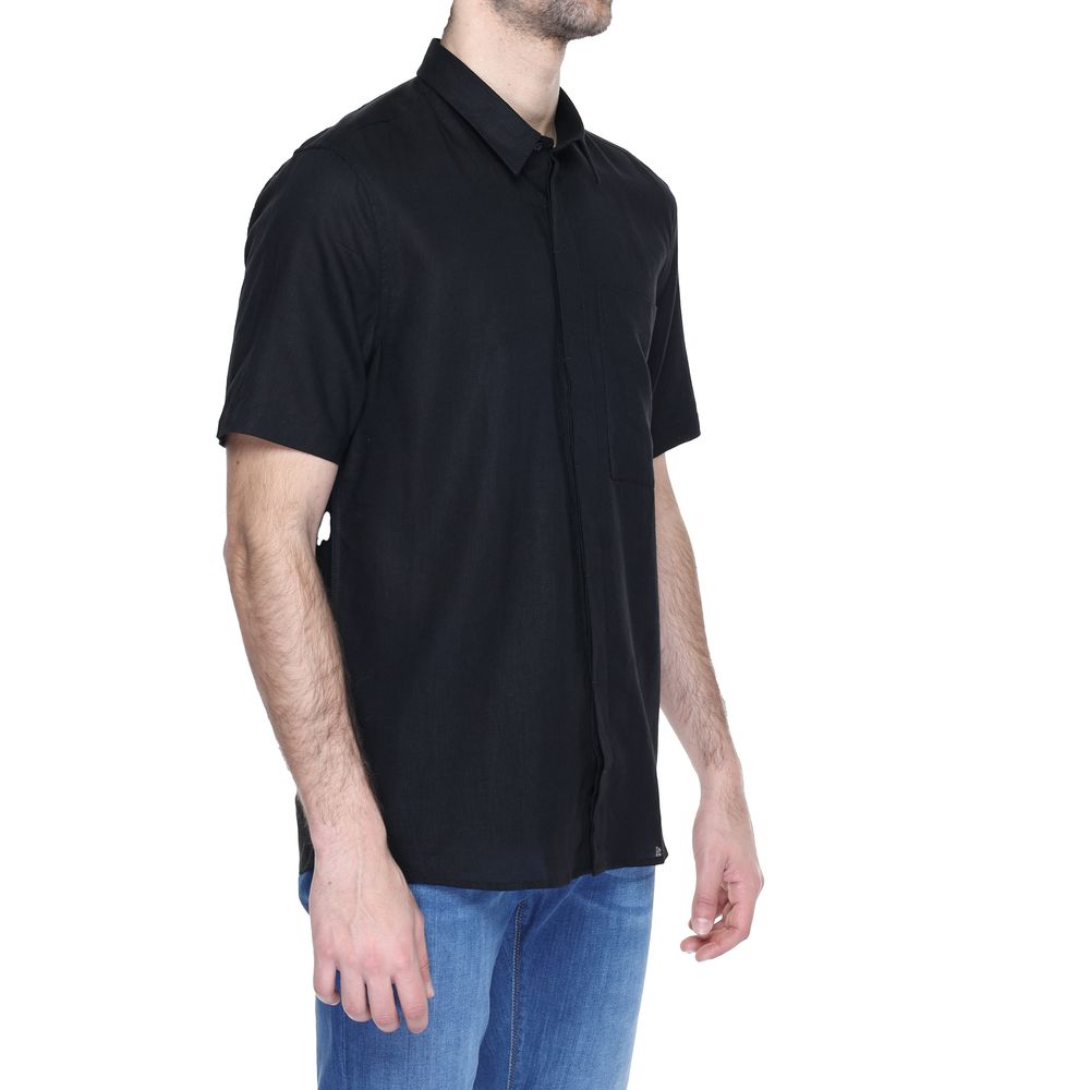 Antony Morato Black Linen Shortsleeve Antony Morato
