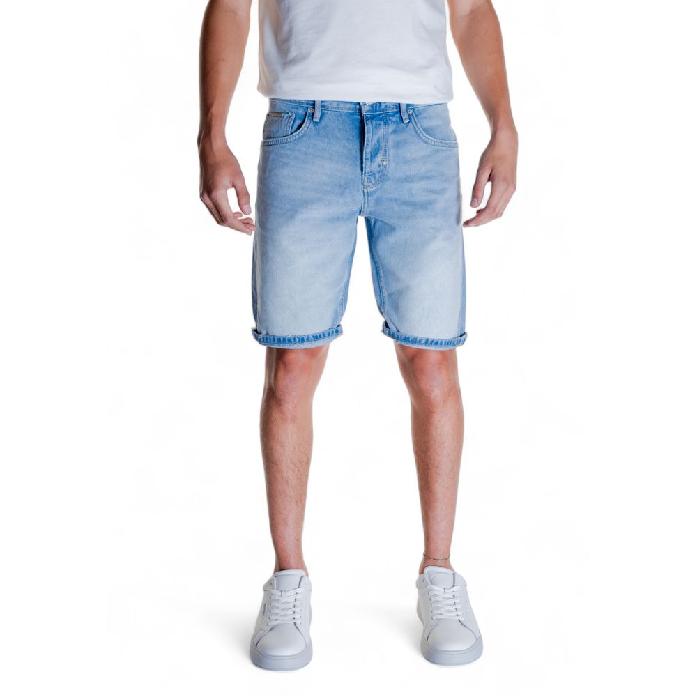 Antony Morato Light Blue Cotton Bermuda Antony Morato