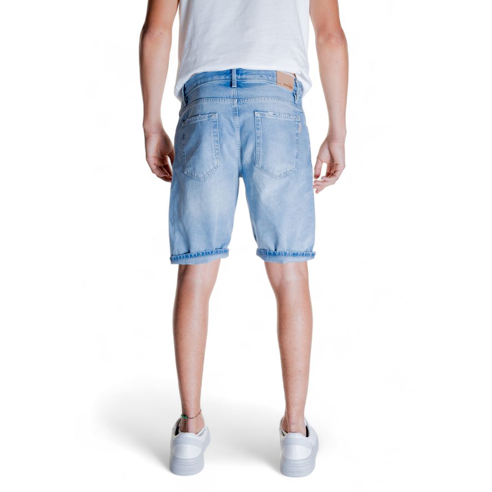 Antony Morato Light Blue Cotton Bermuda Antony Morato