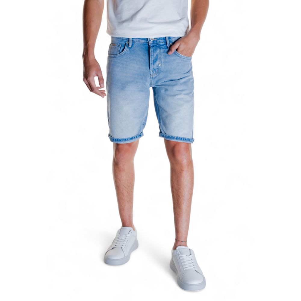 Antony Morato Light Blue Cotton Bermuda Antony Morato
