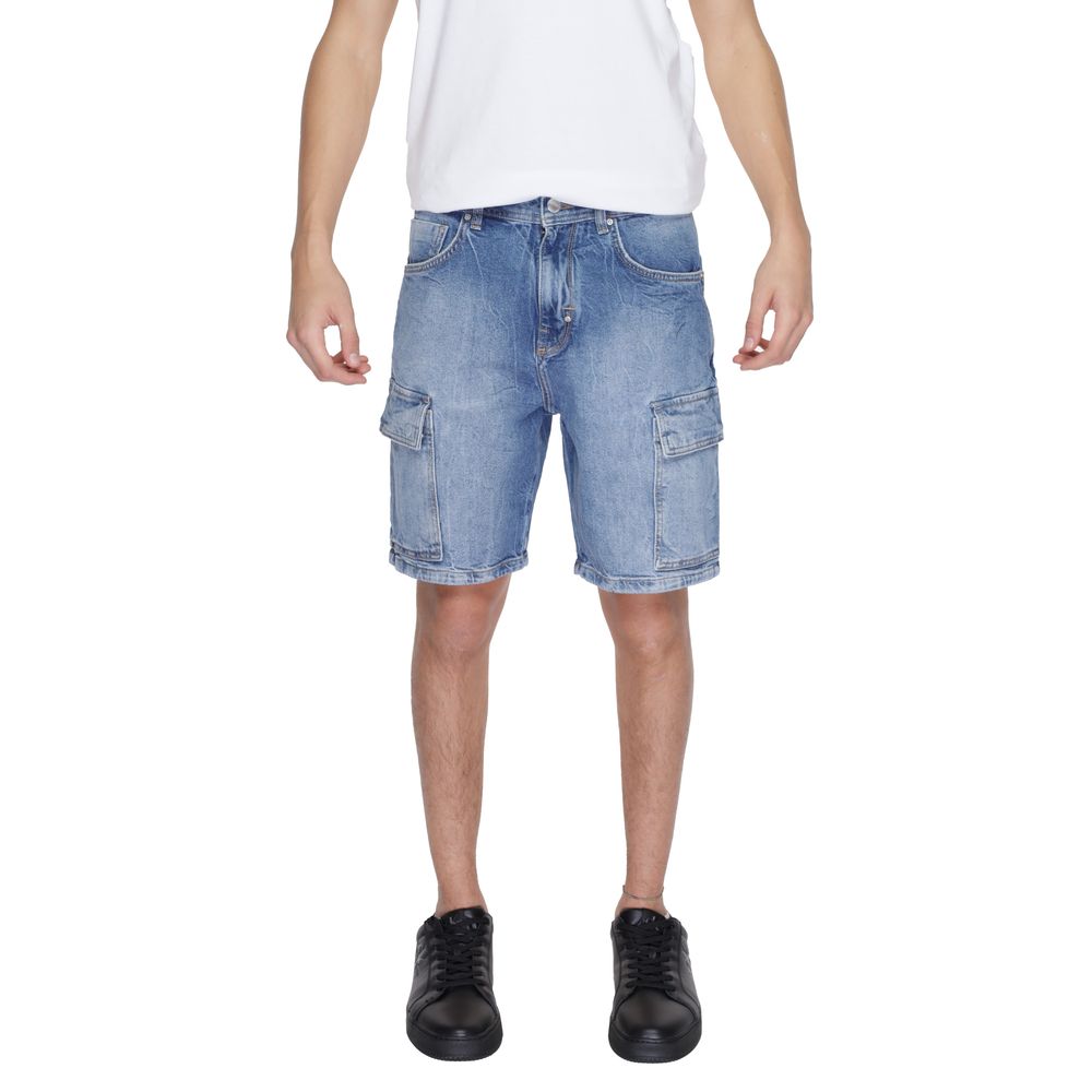 Antony Morato Blue Cotton Bermuda Antony Morato