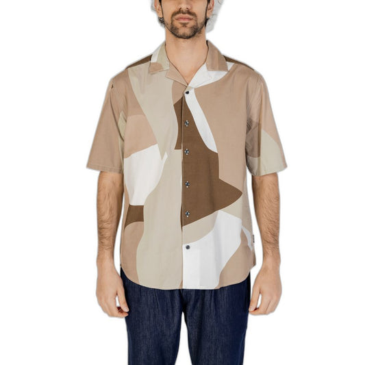 Only & Sons Brown Cotton Shortsleeve Only & Sons
