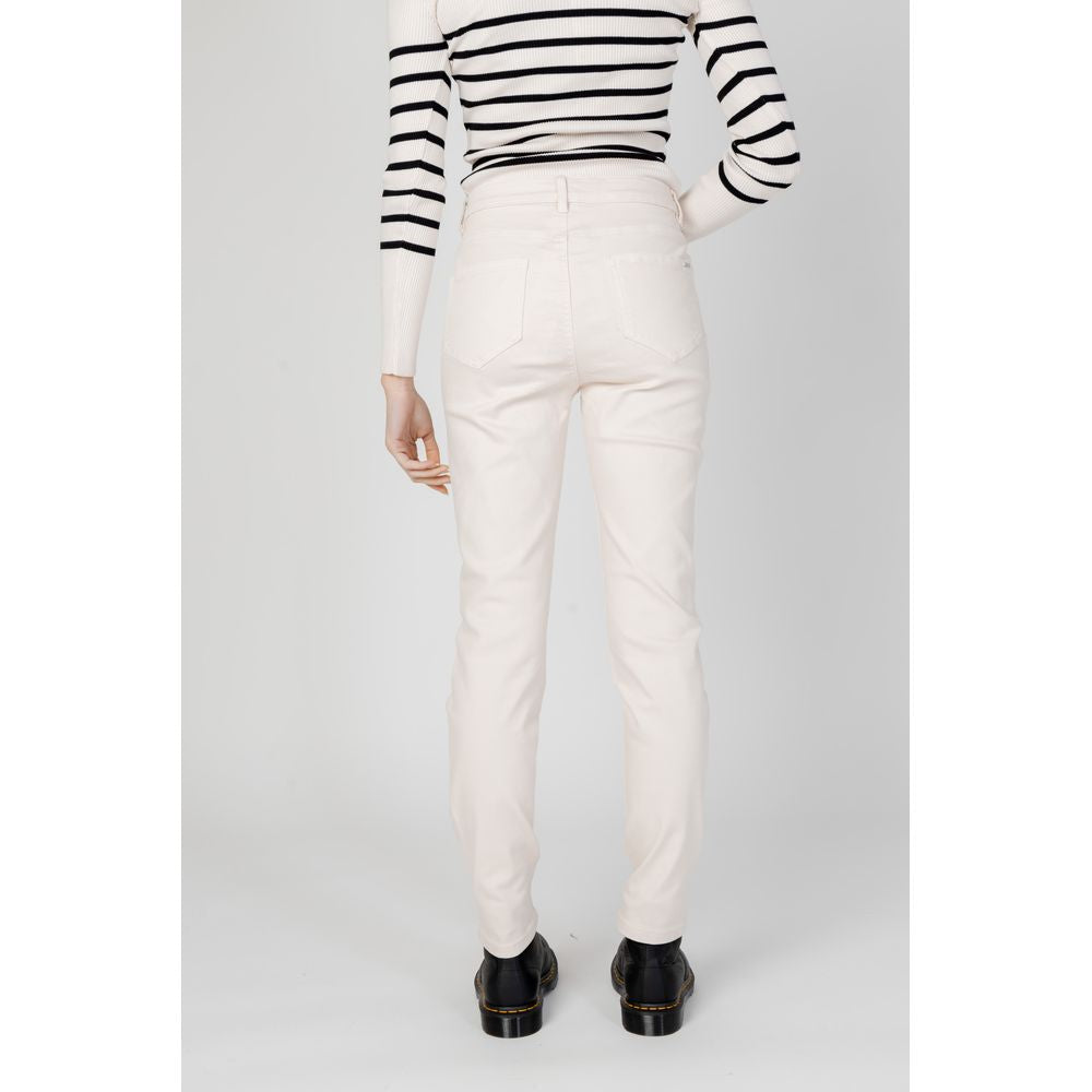 Morgan De Toi Beige Cotton Pant Morgan De Toi