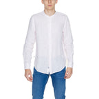 Blauer Multicolor Linen Dress Shirt - Eljoys Fashion 