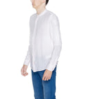 Blauer Multicolor Linen Dress Shirt - Eljoys Fashion 