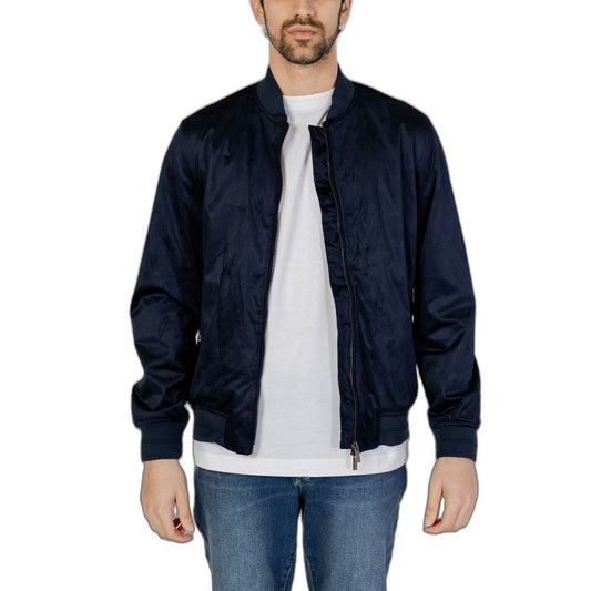 Hamaki-Ho Blue Polyester Jackets & Coat Hamaki-Ho