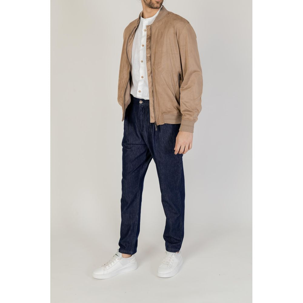 Hamaki-Ho Brown Polyester Jackets & Coat Hamaki-Ho