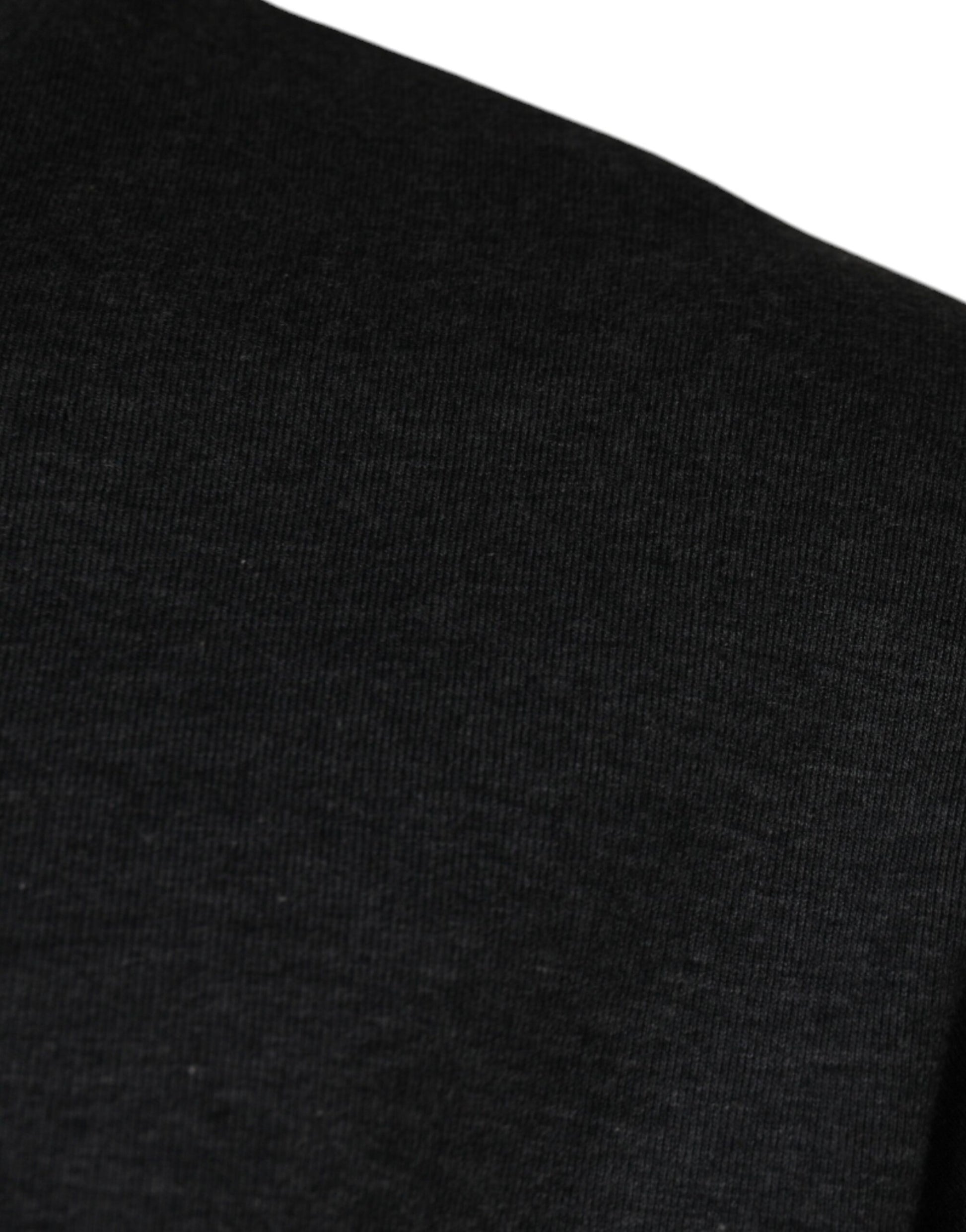 Dolce & Gabbana Dark Gray Camouflage Crew Neck T-shirt Dolce & Gabbana