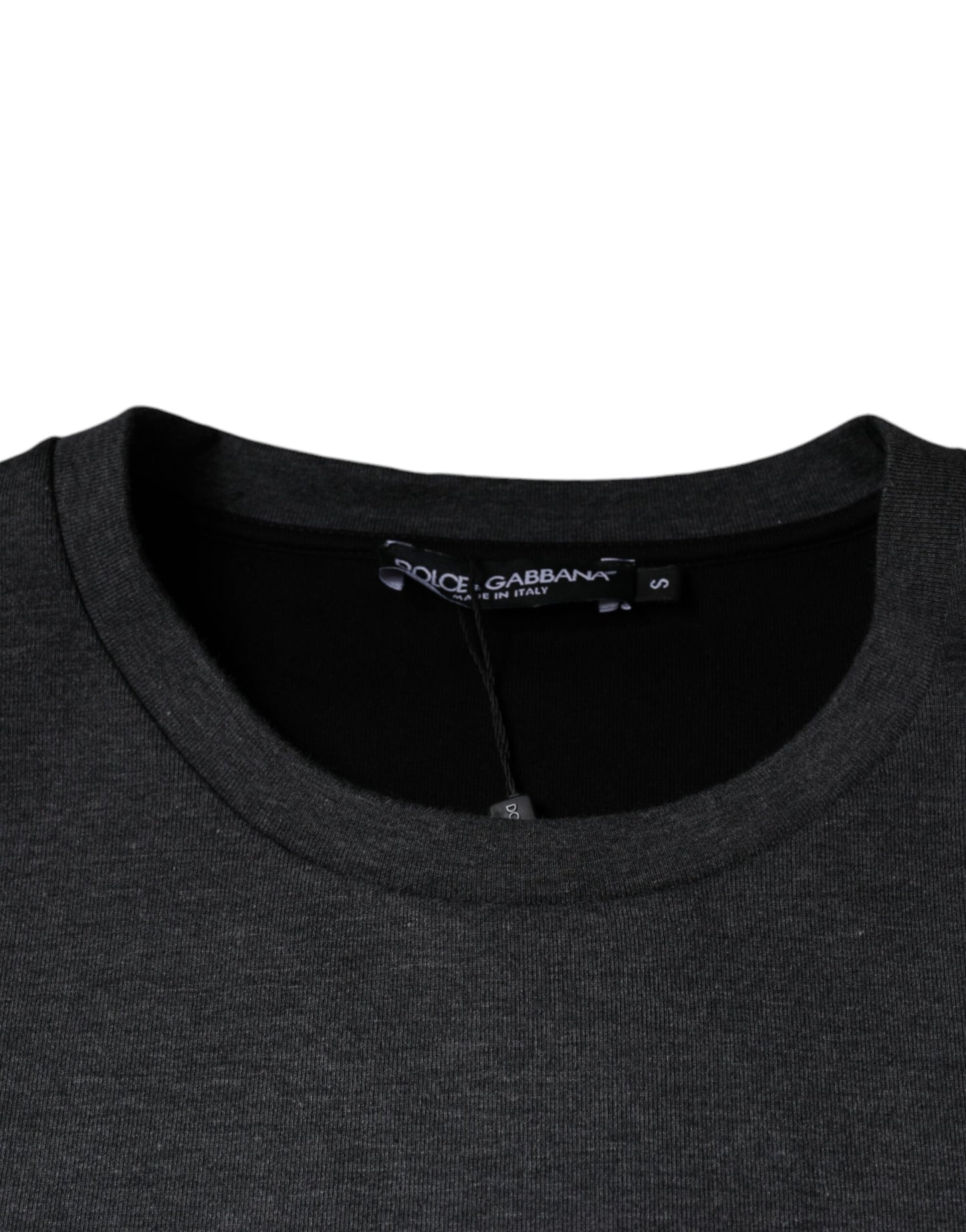 Dolce & Gabbana Dark Gray Camouflage Crew Neck T-shirt Dolce & Gabbana