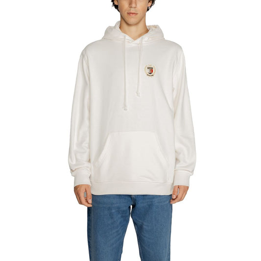 Tommy Hilfiger Jeans White Cotton Hoody Tommy Hilfiger Jeans