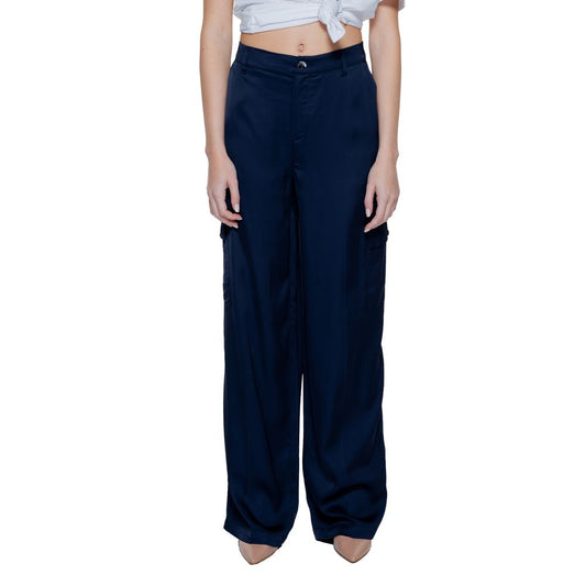 Street One Blue Viscose Pant Street One