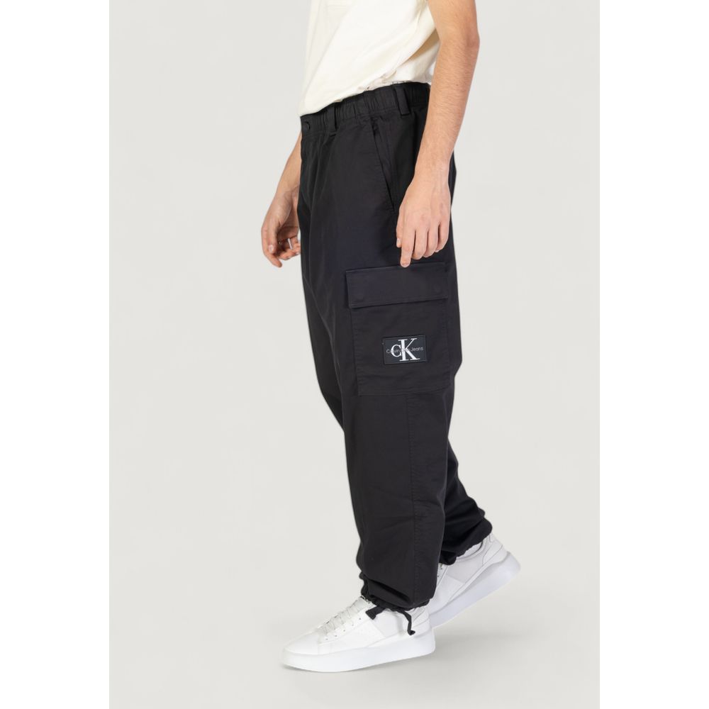 Calvin Klein Jeans Black Recycled Cotton Pant Calvin Klein Jeans