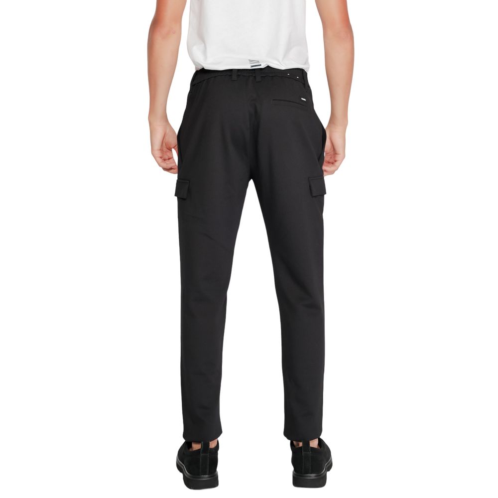 Calvin Klein Black Recycled Polyester Joggers Workout Pants