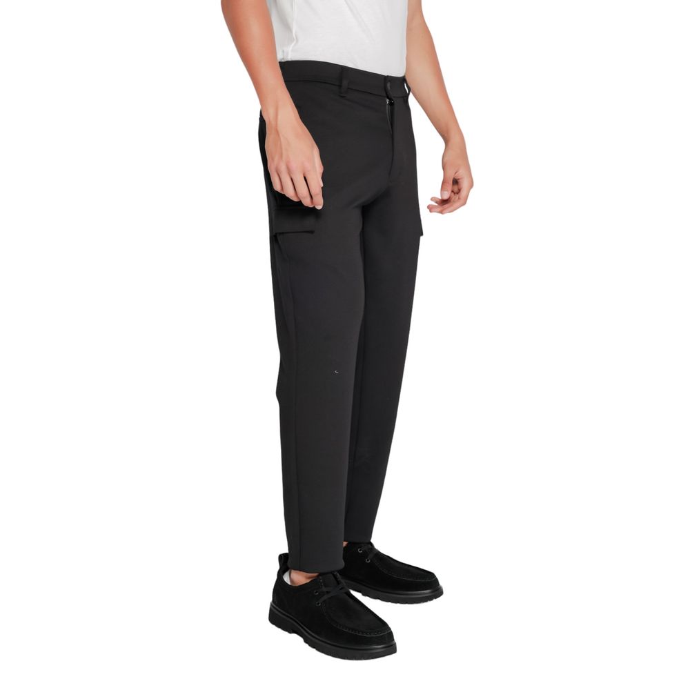 Calvin Klein Black Recycled Polyester Joggers Workout Pants