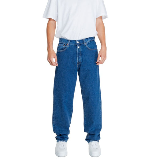 Replay Blue Cotton Relaxed Fit Jean Replay