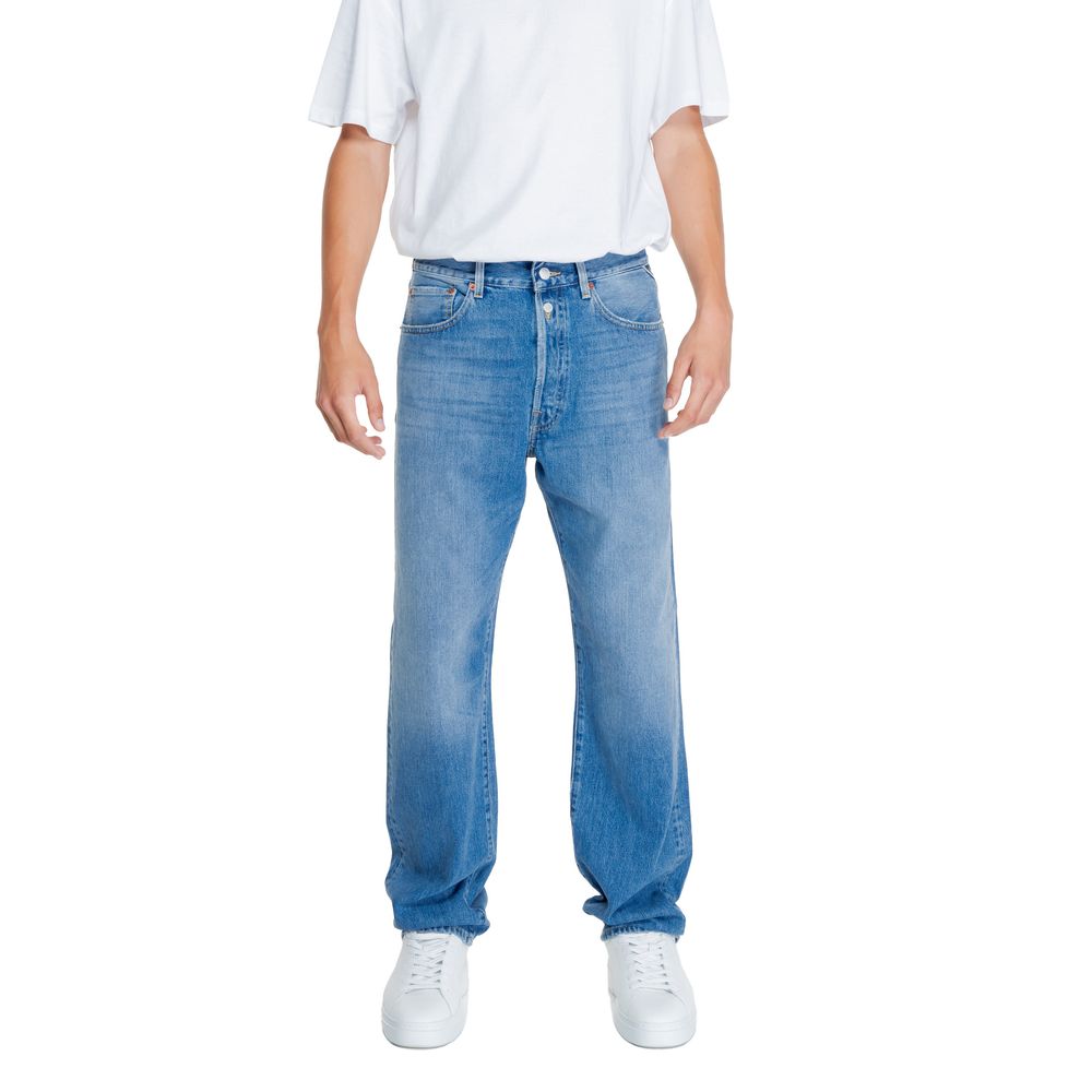 Replay Blue Cotton Relaxed Fit Jean Replay